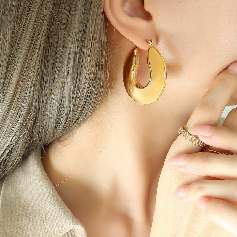 Sol Gold Hoop-Ohrringe