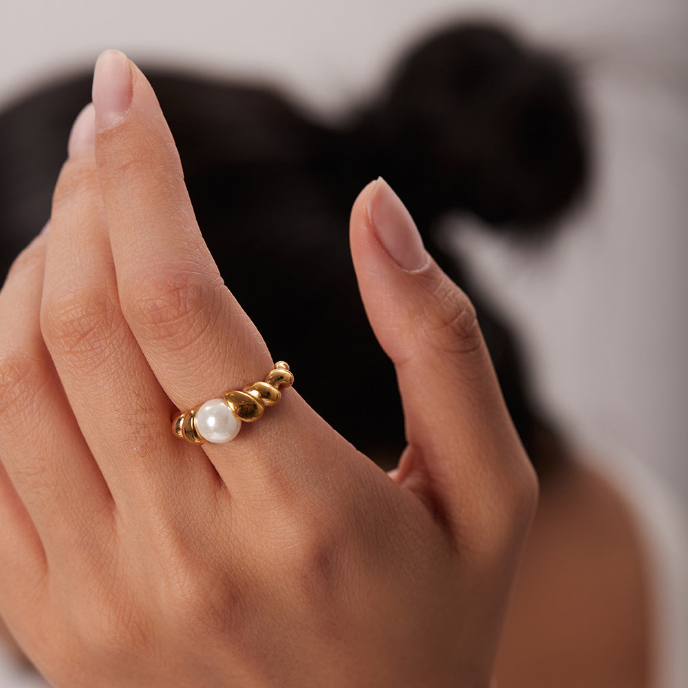 Scarlett Süßwasserperlen Ring