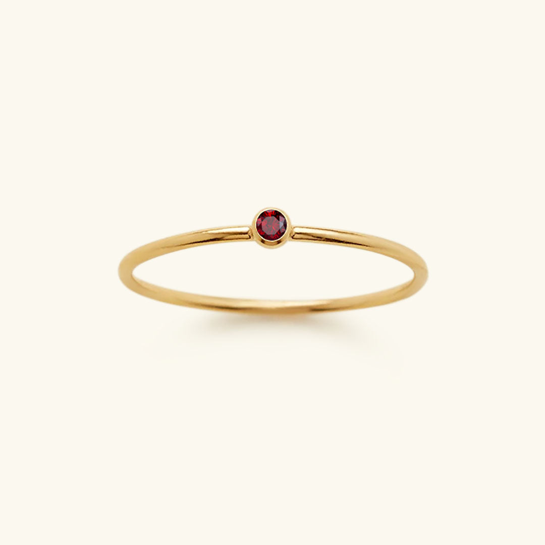 Amelia Geburtsstein Stapler Ring