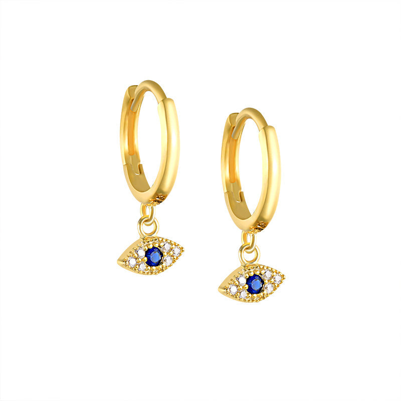 Die Sienna Evil Eye Ohrringe - Gold - Schutz trifft auf Eleganz