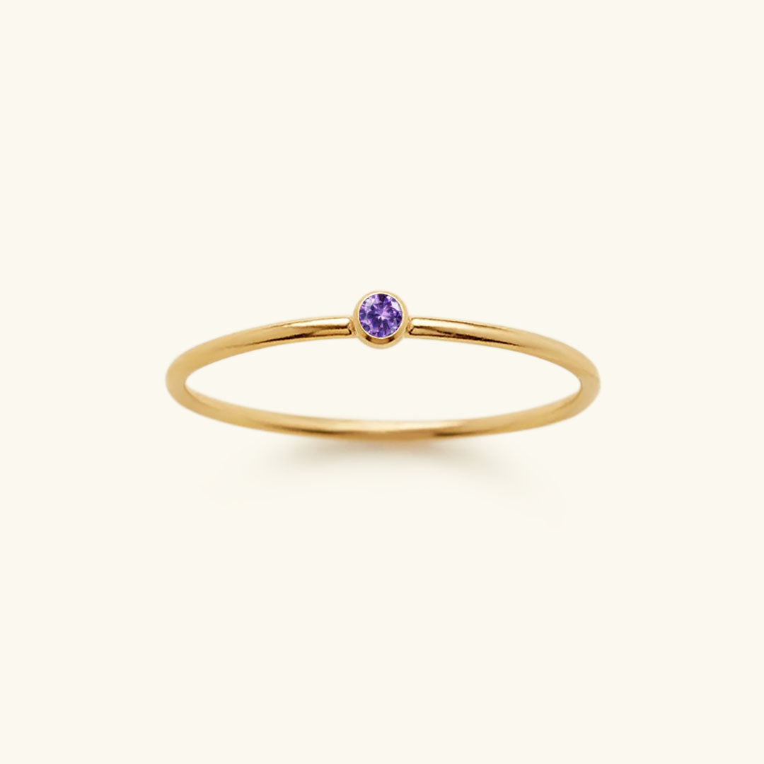 Amelia Geburtsstein Stapler Ring