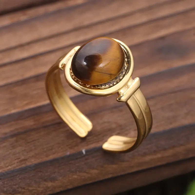 Vivi Vintage Retro Oval Ring