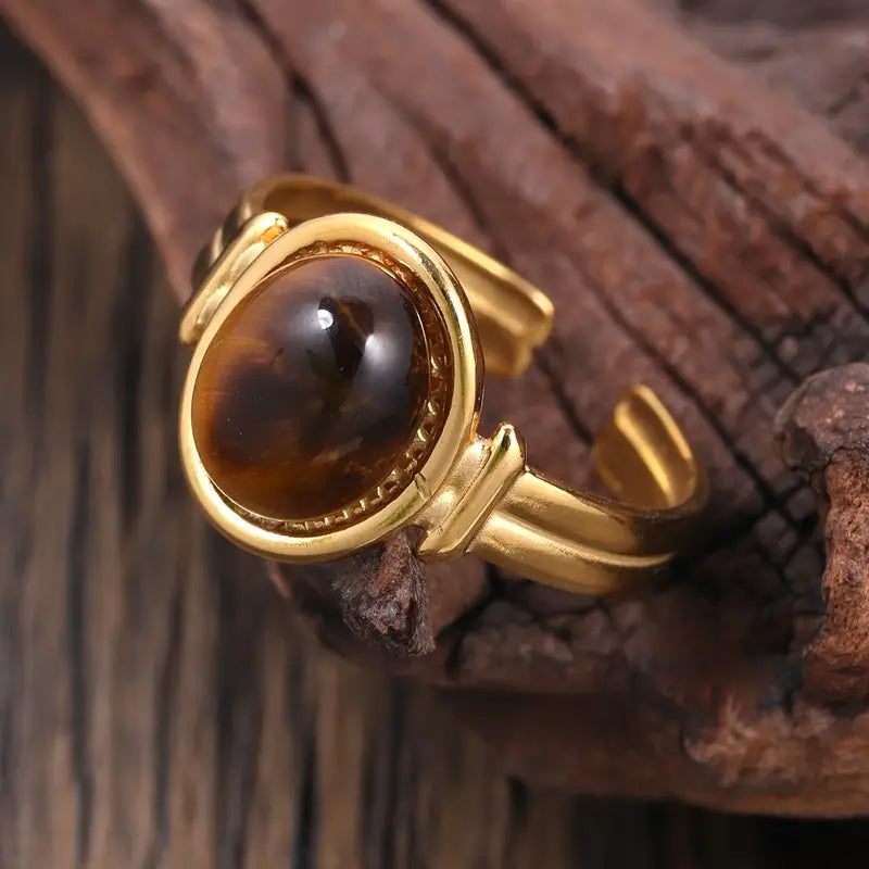 Vivi Vintage Retro Oval Ring