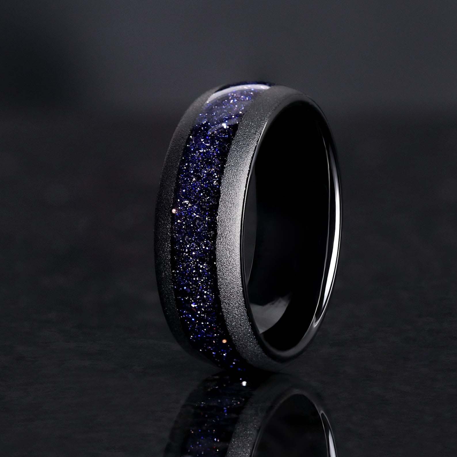 Sternennacht-Ring-Set – Passende Paar-Ringe für Sie & Ihn