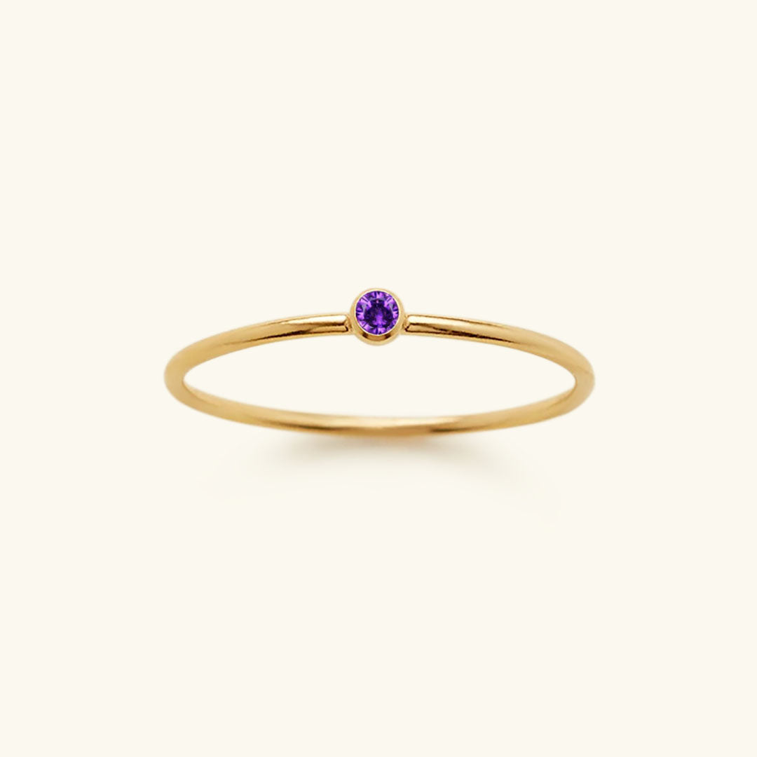 Amelia Geburtsstein Stapler Ring