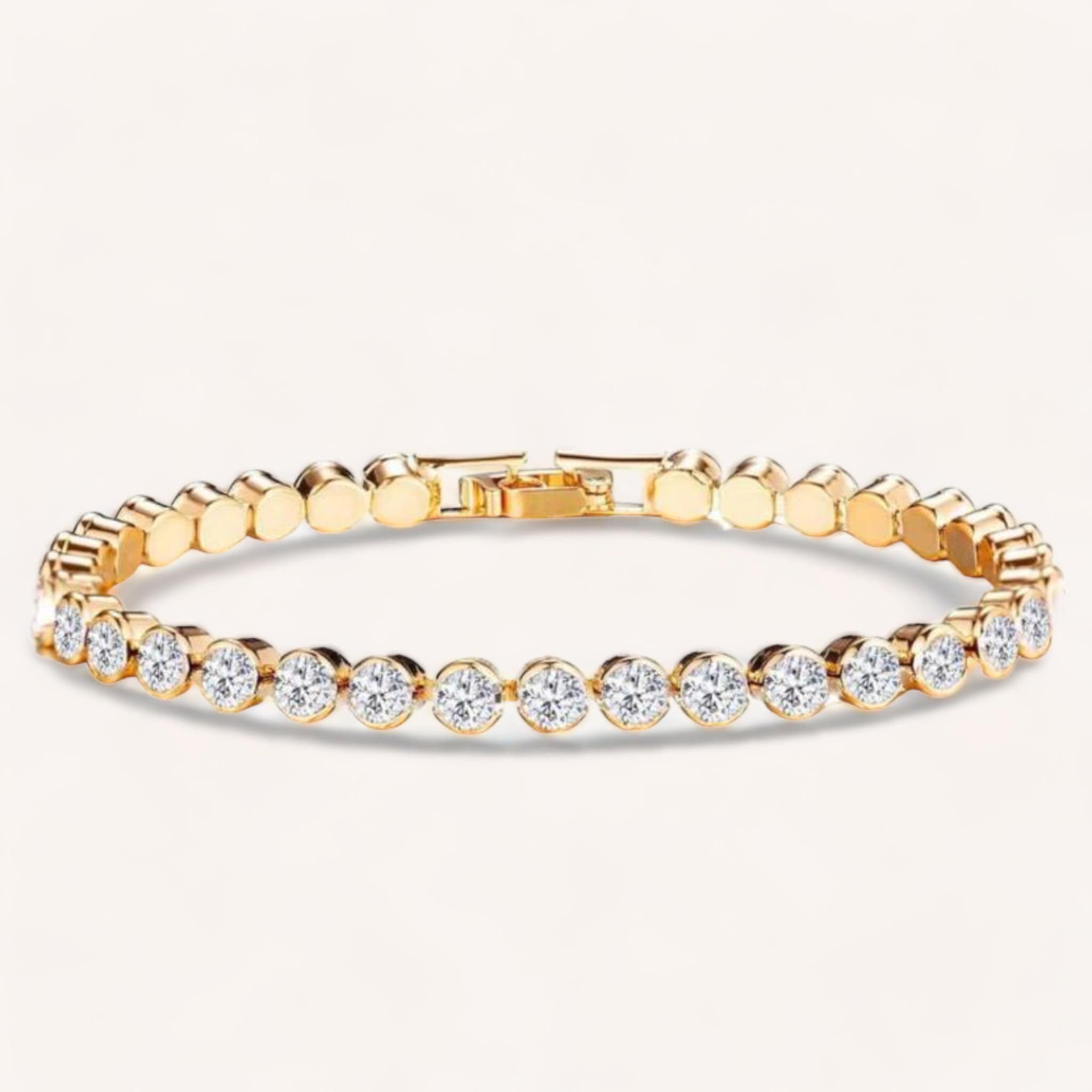 Hallie Tennisarmband | Vergoldet