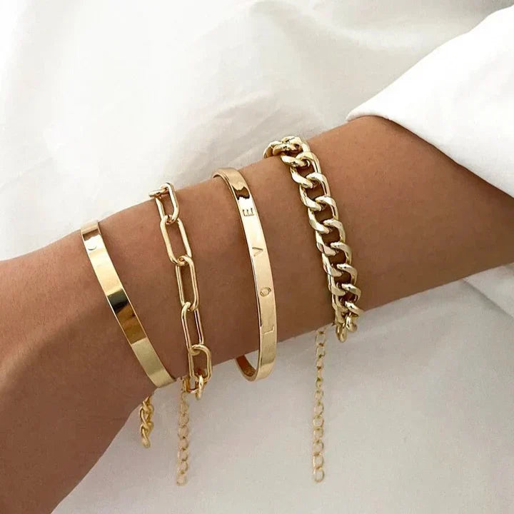 Mercer Armbandset | Gold